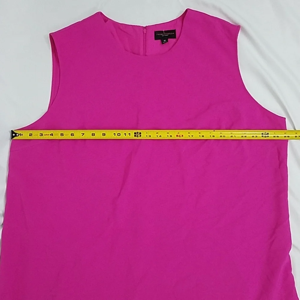Victoria Beckam Pink Sleeveless 3x Dress NWOT - Picture 3 of 8
